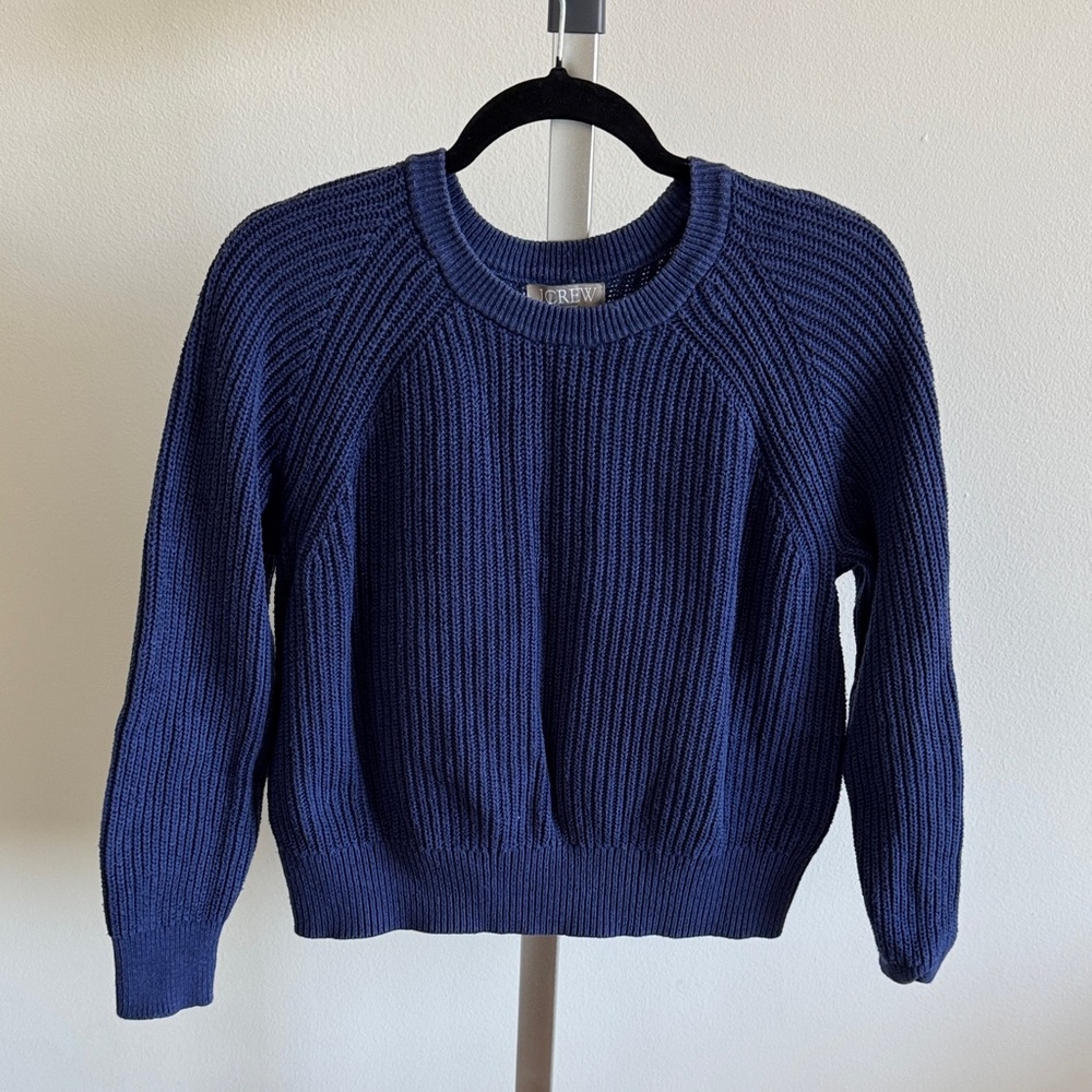 J Crew Blue Knit Sweater